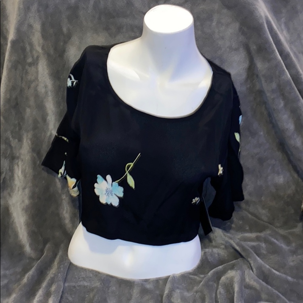 Jac Vanek floral crop top